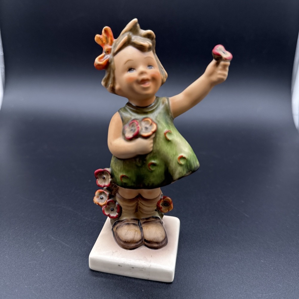 Vintage M.I. Hummel Spring Cheer Figurine Model 72 Goebel W Germany Porcelain